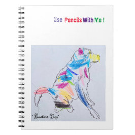 Caderno Espiral Notebook "Rainbow Dog"