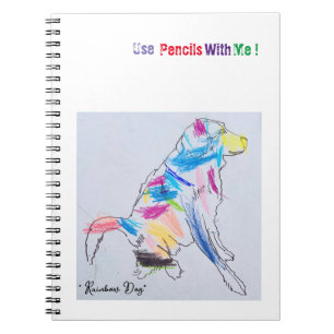 Caderno Espiral Notebook "Rainbow Dog"