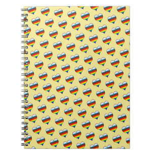 Caderno Espiral Notebook Rainbow Heart