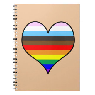 Caderno Espiral Notebook Rainbow Heart