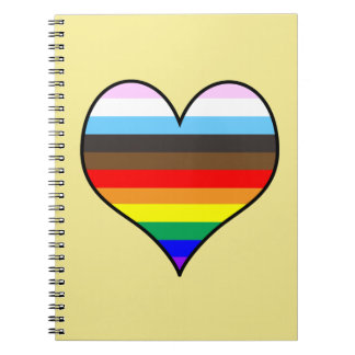 Caderno Espiral Notebook Rainbow Heart