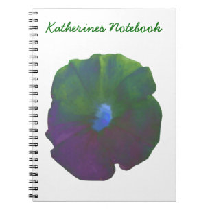Caderno Espiral Notebook Rainbow Petunia personalizável