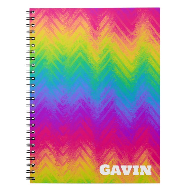 Caderno Espiral Notebook Rainbow Spiral Photo (Frente)