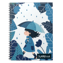 Caderno Espiral Notebook Rainy Day Girl Spiral