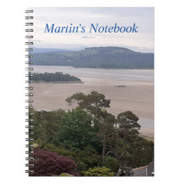 Caderno Espiral Notebook Rainy Morecambe Bay