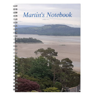 Caderno Espiral Notebook Rainy Morecambe Bay