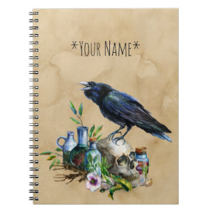 Caderno Espiral Notebook Raven Magick