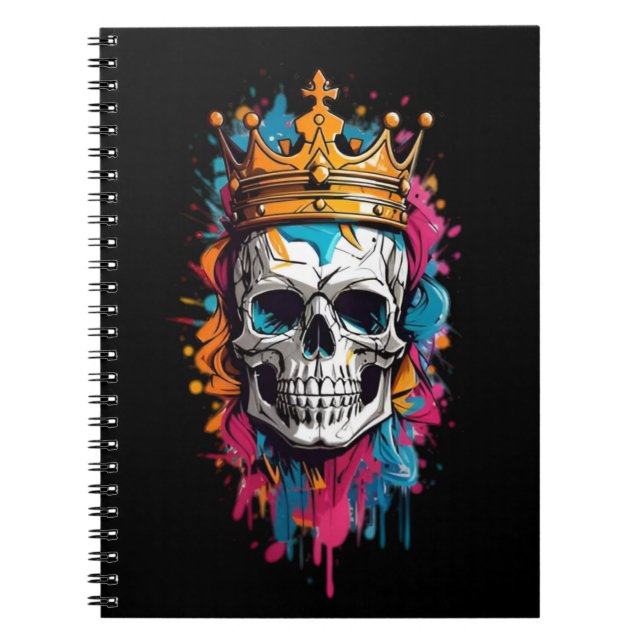 Caderno Espiral Notebook Real Skull Spiral (Frente)