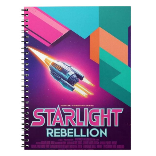 Caderno Espiral Notebook Rebellion Retro Pop Cultura Starlight 80s (Frente)