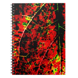 Caderno Espiral Notebook Red Abstrato