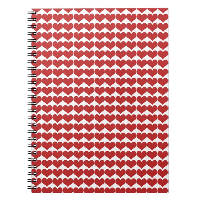 Caderno Espiral Notebook Red Cute Heart (Frente)