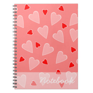 Caderno Espiral Notebook Red Hearts