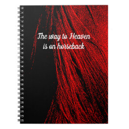 Caderno Espiral Notebook Red Horse Mane Abstrato Spiral
