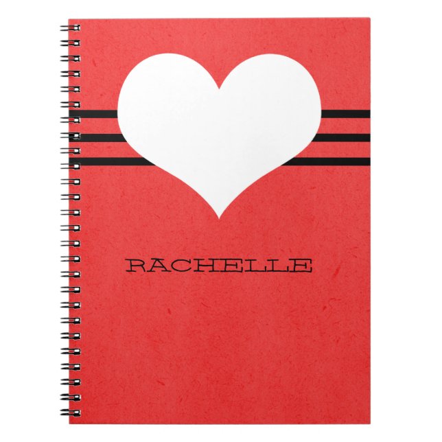 Caderno Espiral Notebook Red Modern (Frente)