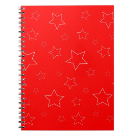 Caderno Espiral Notebook Red Stars Spiral