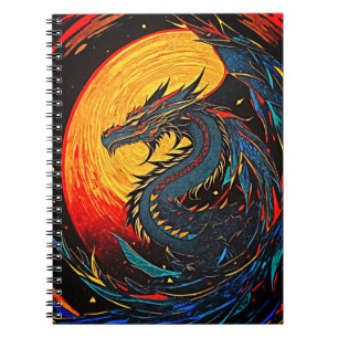Caderno Espiral Notebook Regal Dragon com Vibes Retroativos