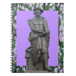 Caderno Espiral Notebook Rembrandt Statue Amsterdam