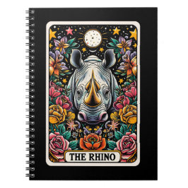 Caderno Espiral Notebook Rhino Spirit Tarot Card