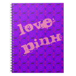 Caderno Espiral NOTEBOOK rmdesignflo55 LOVE PINK MANDALA