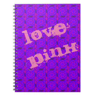 Caderno Espiral NOTEBOOK rmdesignflo55 LOVE PINK MANDALA
