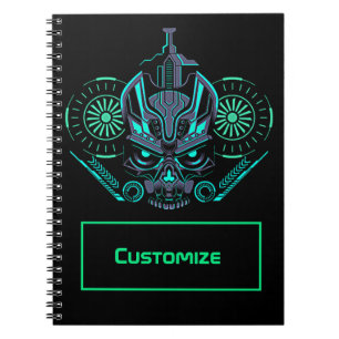 Caderno Espiral Notebook Robo Skull