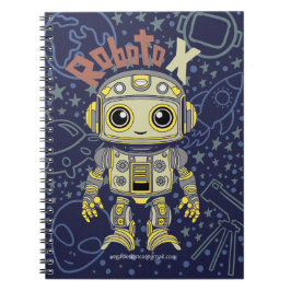 Caderno Espiral Notebook Robot Boy Spiral