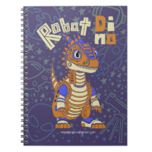 Notebook Robot Dino Spiral