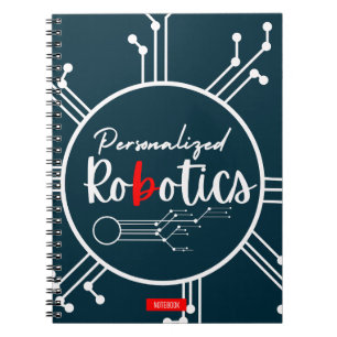 Caderno Espiral Notebook Robótico Personalizado