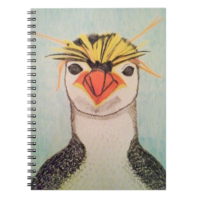 Caderno Espiral Notebook Rock Hopper Penguin (Frente)