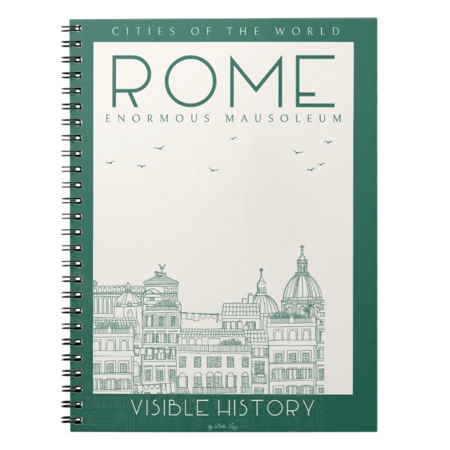 Caderno Espiral Notebook Roma: História viva (Frente)
