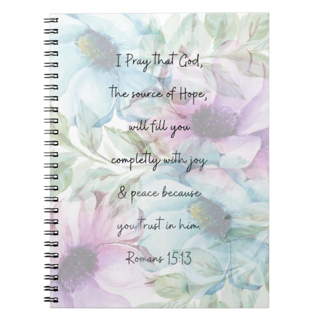 Caderno Espiral Notebook Romano 15:13 (Frente)