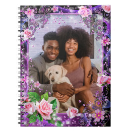 Caderno Espiral Notebook Romântico personalizado espiral