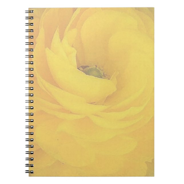 Caderno Espiral Notebook Rosa Amarelo (Frente)