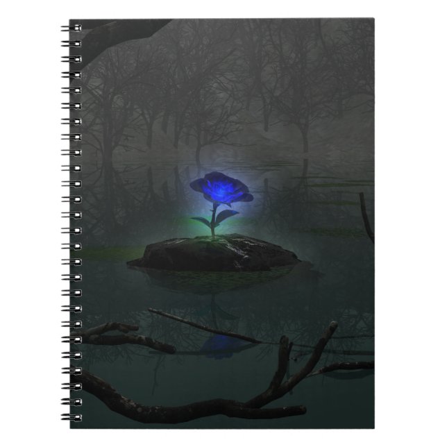 Caderno Espiral Notebook Rosa azul (Frente)