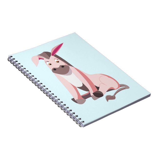 Caderno Espiral Notebook rosa-burro - Suas Cores - Texto (Lado Direito)