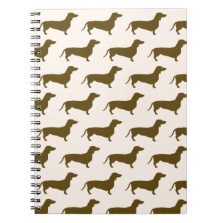 Caderno Espiral Notebook Rosa Dachshund