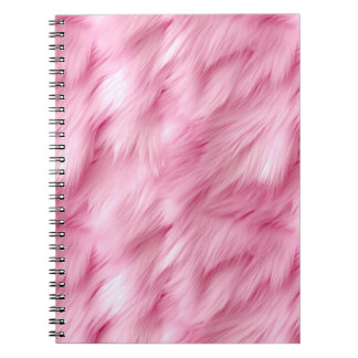 Caderno Espiral Notebook rosa e fluffy
