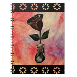 Caderno Espiral Notebook rosa mármore