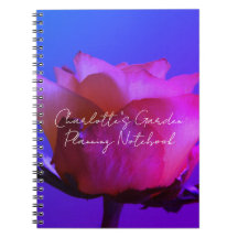 Notebook rosa rosa rosa personalizável