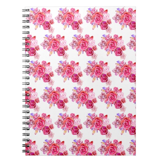 Caderno Espiral Notebook Rosa Rosa Rosa Rosa Rosa Rosa Rosa Rosa (Frente)