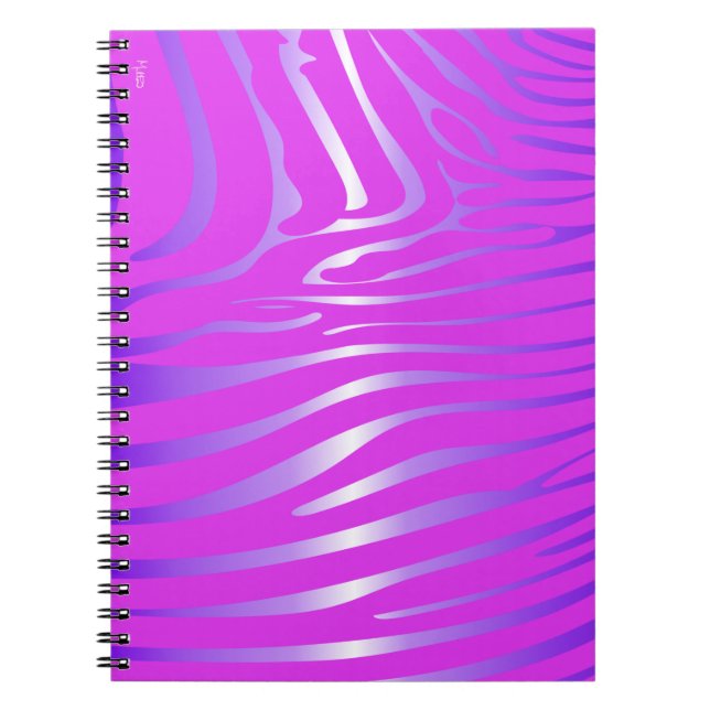 Caderno Espiral Notebook Rosa Zesty Zebra (Frente)