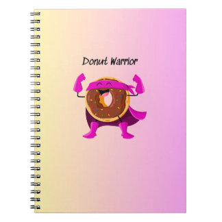 Caderno Espiral Notebook Rosquinha Warrior