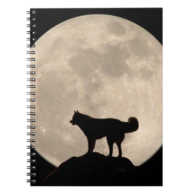 Caderno Espiral Notebook Rouco Siberian Husky Gifts & Books (Frente)