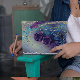 Caderno Espiral Notebook roxo e bonito