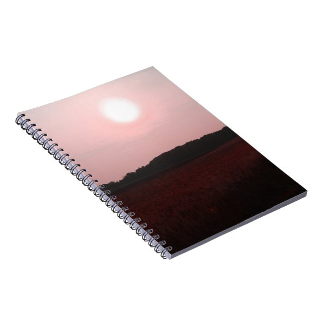 Caderno Espiral Notebook Roxo Sunset Sobre Campo (Lado Direito)