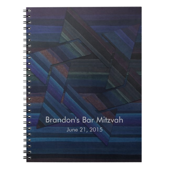 Caderno Espiral Notebook RSVP do bar Mitzvah RSVP Tracker/Catálogo (Frente)