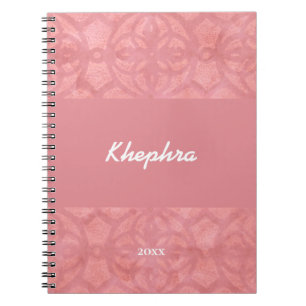 Caderno Espiral Notebook Ruddy Pink Name e Year
