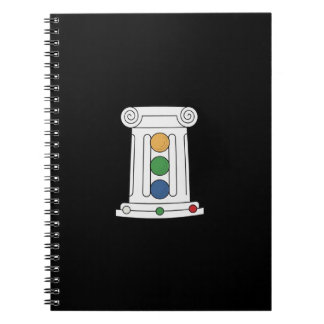 Caderno Espiral Notebook RUM com Cobrir preto