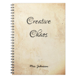 Caderno Espiral Notebook Russo do Caos Criativo