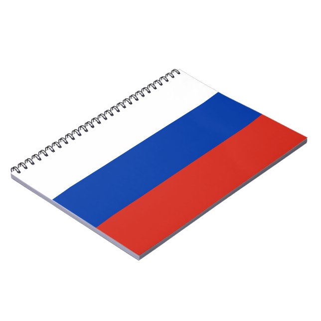 Caderno Espiral Notebook Russo Flag (Rússia) (Left Side)